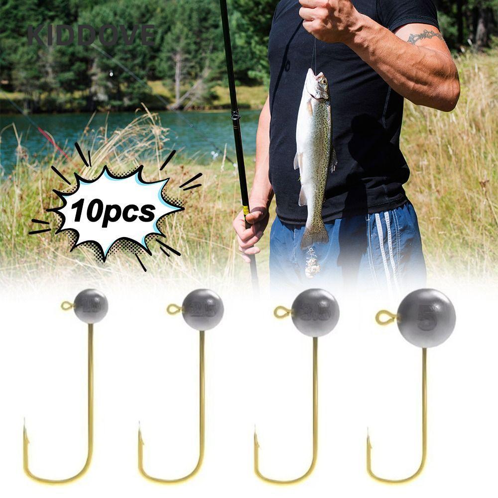 KIDDOVE Micro Jig Head, Metal Lip Soft Lure Jig Head Hook, Ultra-Light 1g – 5g Sharp Mini Crank Jig 