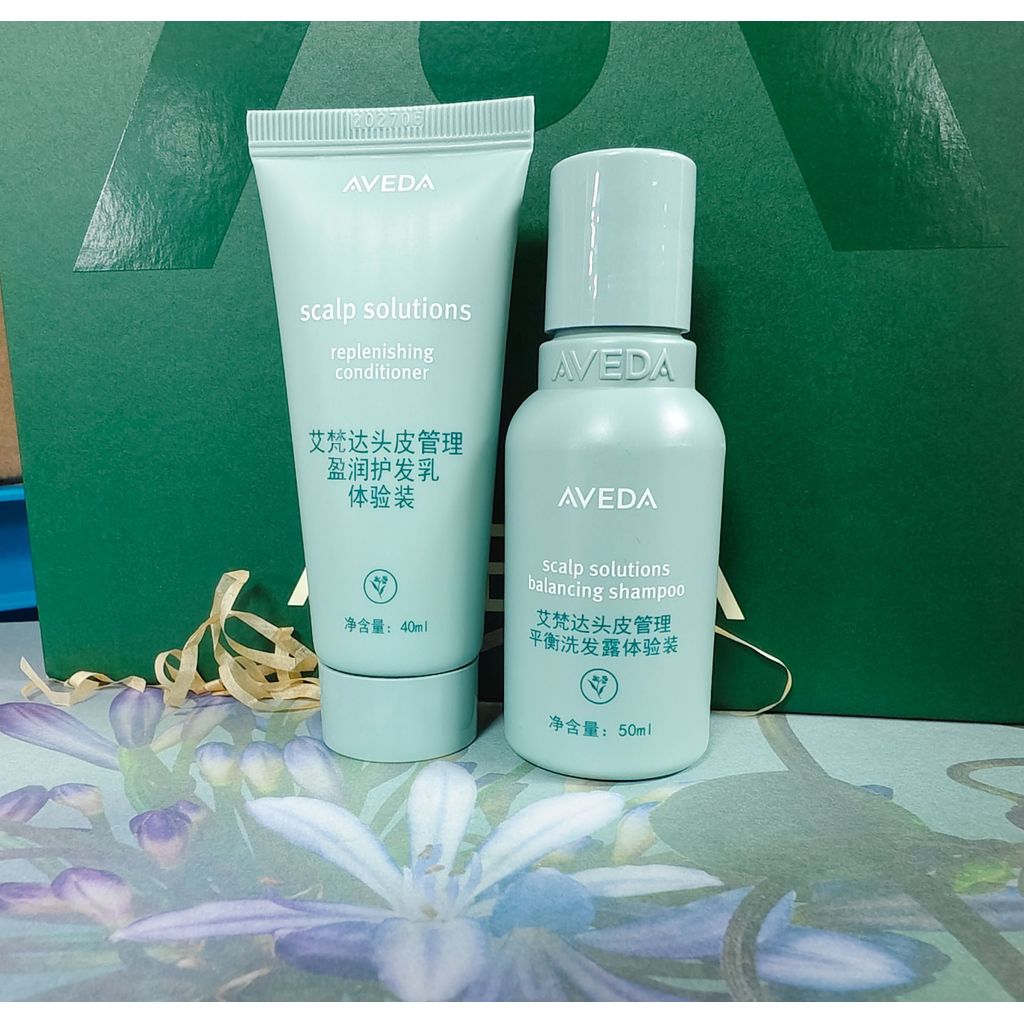 Dầu gội cân bằng mẫu trung bình Aveda Aveda mới 50ml + Dầu xả 50ml