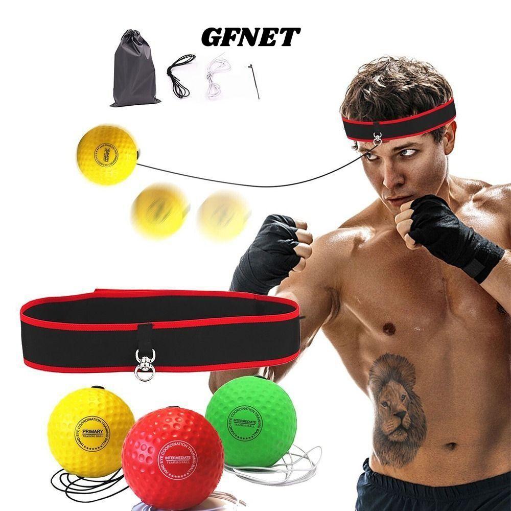 GFNET Speed Reflex Fight Ball Muay Tha Reflex Speed Training Phụ kiện phản hồi nhanh Ban nhạc tập th