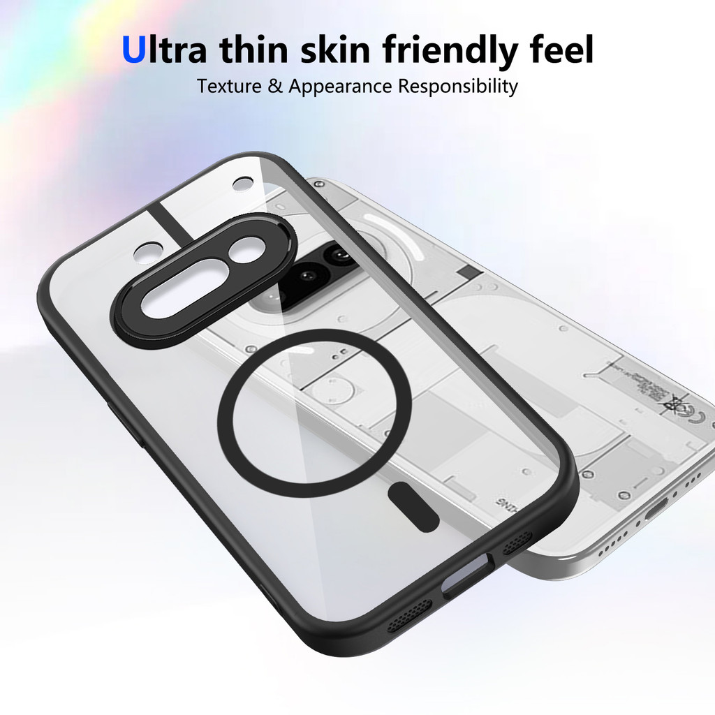 Ốp lưng Nothing Phone 3A Vỏ từ tính trong suốt mờ cho điện thoại Nothing Phone 3A 5G