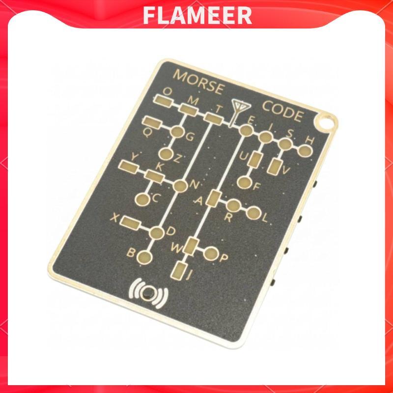 Morse Code Practice Card Pro Chạy Bằng Pin Morse Code Thực Hành Điện Báo Đào Tạo Thẻ PCB Lưu Và Phát