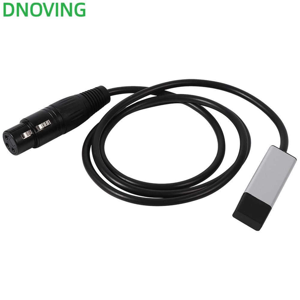 Giao diện DNOVING USB sang DMX, Bộ chuyển đổi USB sang DMX Mini màu đen, Bộ điều khiển DMX512 bền bỉ