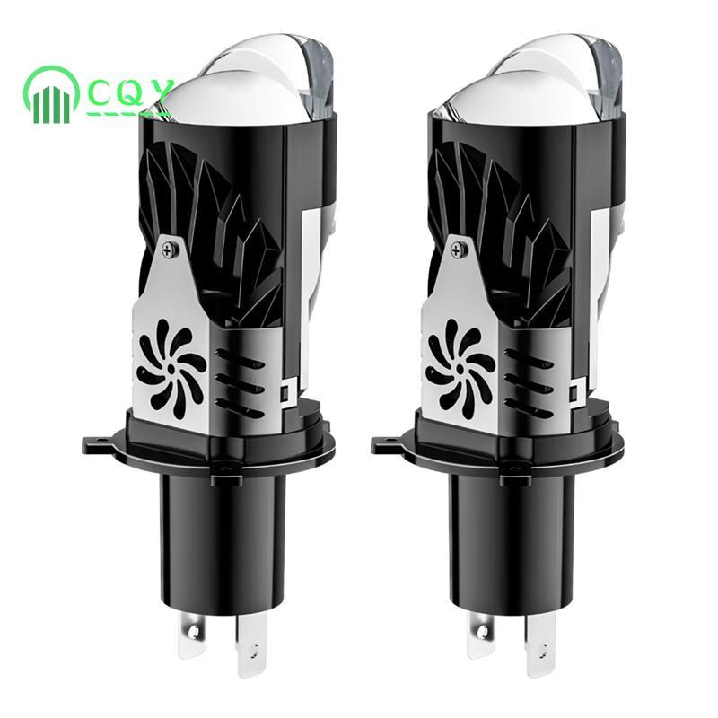 2 Chiếc H4 Ống Kính LED Ô Tô Bóng Đèn Pha Ô Tô H4 Đèn Pha LED H4 Máy Chiếu Mini Led Cho Xe Máy Đèn P