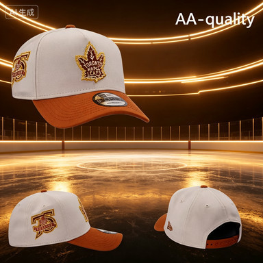 AA-New Era Toronto Maple Leafs Cong vành thích hợp cho mọi giới, kỷ niệm 75 năm Chrome Two