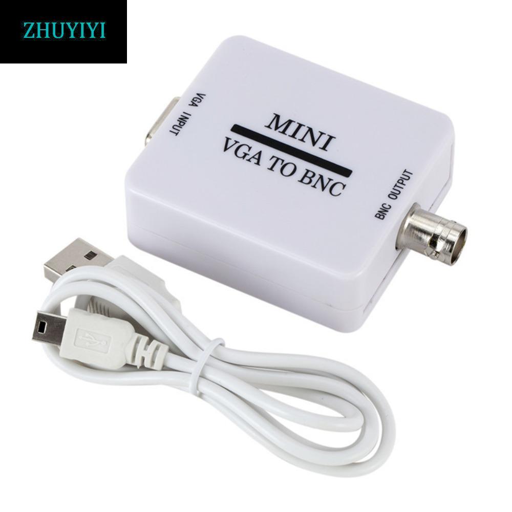 Bộ chuyển đổi video ZHUYIYI Mini HD VGA sang BNC, Đầu vào VGA sang BNC VGA VGA VGA sang BNC Hộp chuy