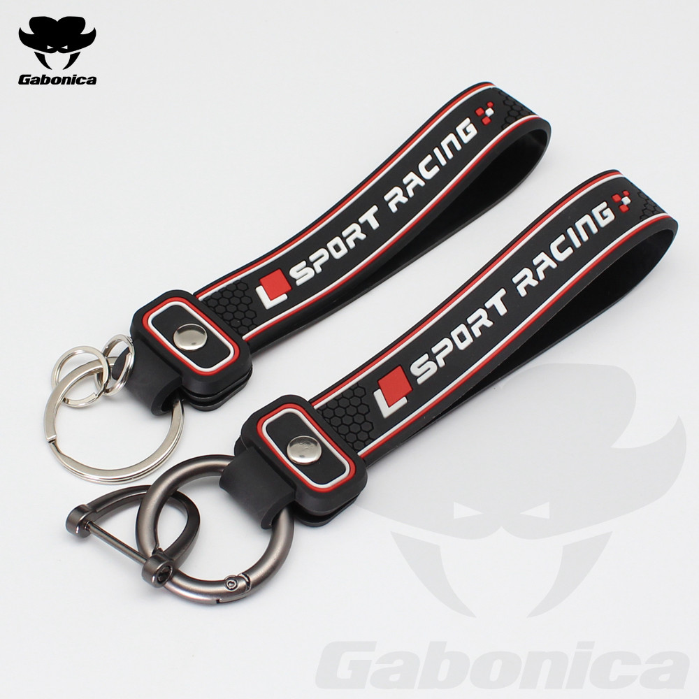 Dạ Quang PVC Xe Móc Khóa Móc Khóa Dán Kiểu Dáng Xe Cho Xe Audi Sport Racing A3 A4 A5 A6 A7 Q2 Q3 Q5 