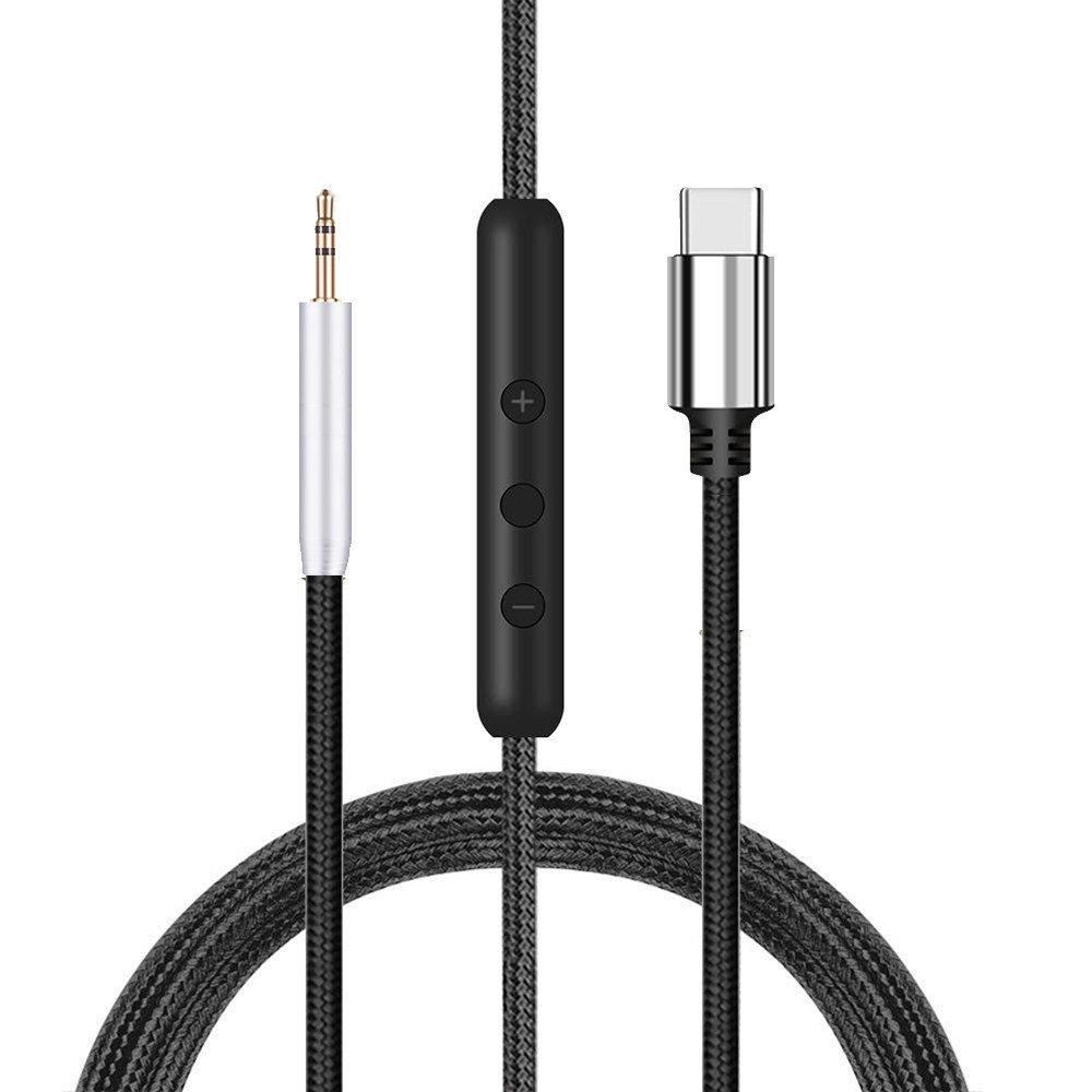 Thích hợp cho Denon Denon AH-D1200 AH-GC25NC AH-GC25W AH-GC30 Cáp tai nghe Cáp âm thanh Cáp bện USB 
