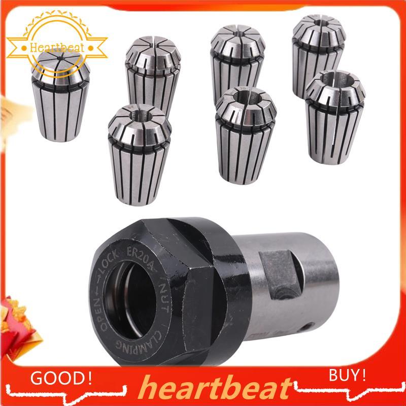 1 Bộ C25 ER20 14mm + 7 Cái 3 -12mm Collet Chuck Động Cơ Trục Nối Dài Thanh Trục Trục Trục Trục Colle