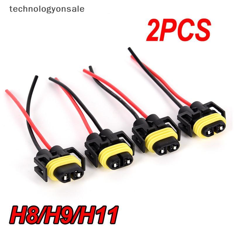 [Tech] 2 Chiếc H11 H8 Đèn Pha / Đèn Sương Mù Nữ Adapter Dây Nơ Cáp Ô Tô Cắm Boutique