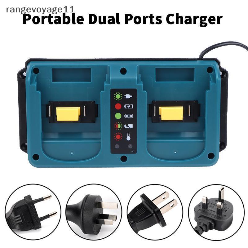 [Range11] Dành cho Bộ sạc cổng kép Mini di động có thể sạc lại 18-20V BL1860B BL1850B BL1830 BL1840B