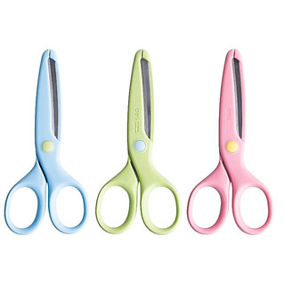 Kéo học sinh Deli 6023 - Với thiết kế lưỡi kéo học nhựa giúp an toàn cho học sinh khi sử dụng