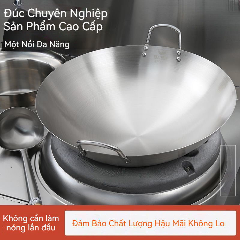 Chảo dày thích hợp cho gia đình sử dụng- --stainless steel pan