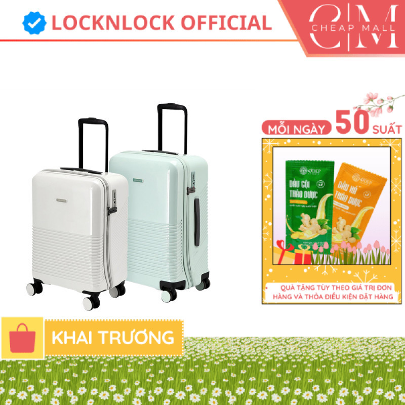 Vali du lịch LocknLock Unbalance Travel Zone khóa TSA, nhựa ABS PC bánh xe đôi xoay 360 độ LTZ901 LT