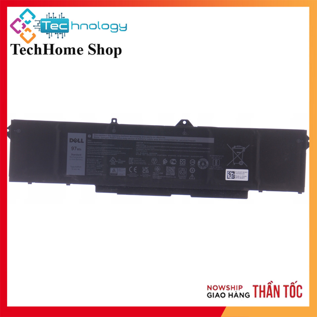 Pin Dell 9JRV0 Precision 3561 3571 3581 Latitude 15 5521 5531 53XP7 97Wh