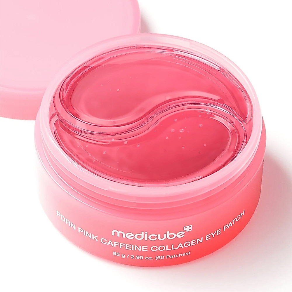 Medicube Official Pink Caffeine Collagen Eye Patch 60pcs K-Beauty Eye Mask for Puffy Eyes