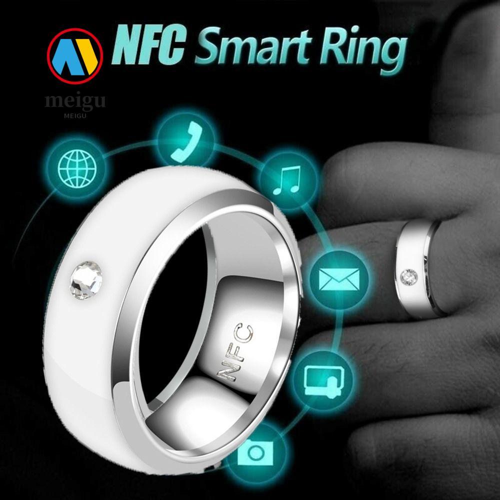 Nhẫn thông minh MEIGU NFC, Nhẫn kỹ thuật số kết nối ngón tay đa chức năng, Thiết kế đặc biệt Chống n