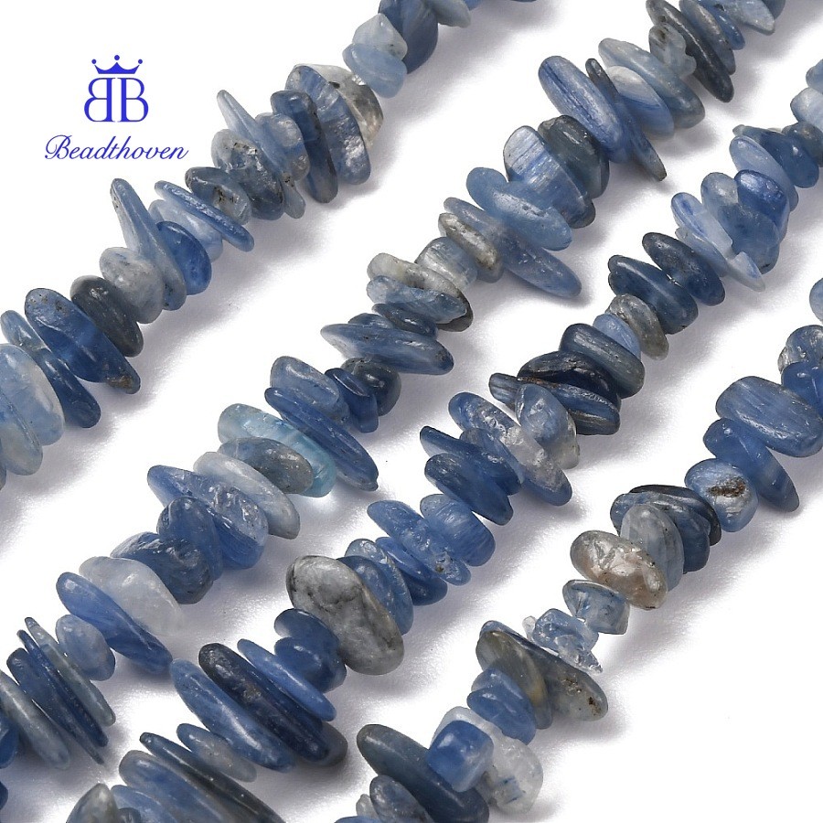 Sợi 1 Kyanite / Cyanite / Disthene Chip Hạt Dây 5-14x2-8mm Lỗ: 1mm 15.5 inch-16,1 inch