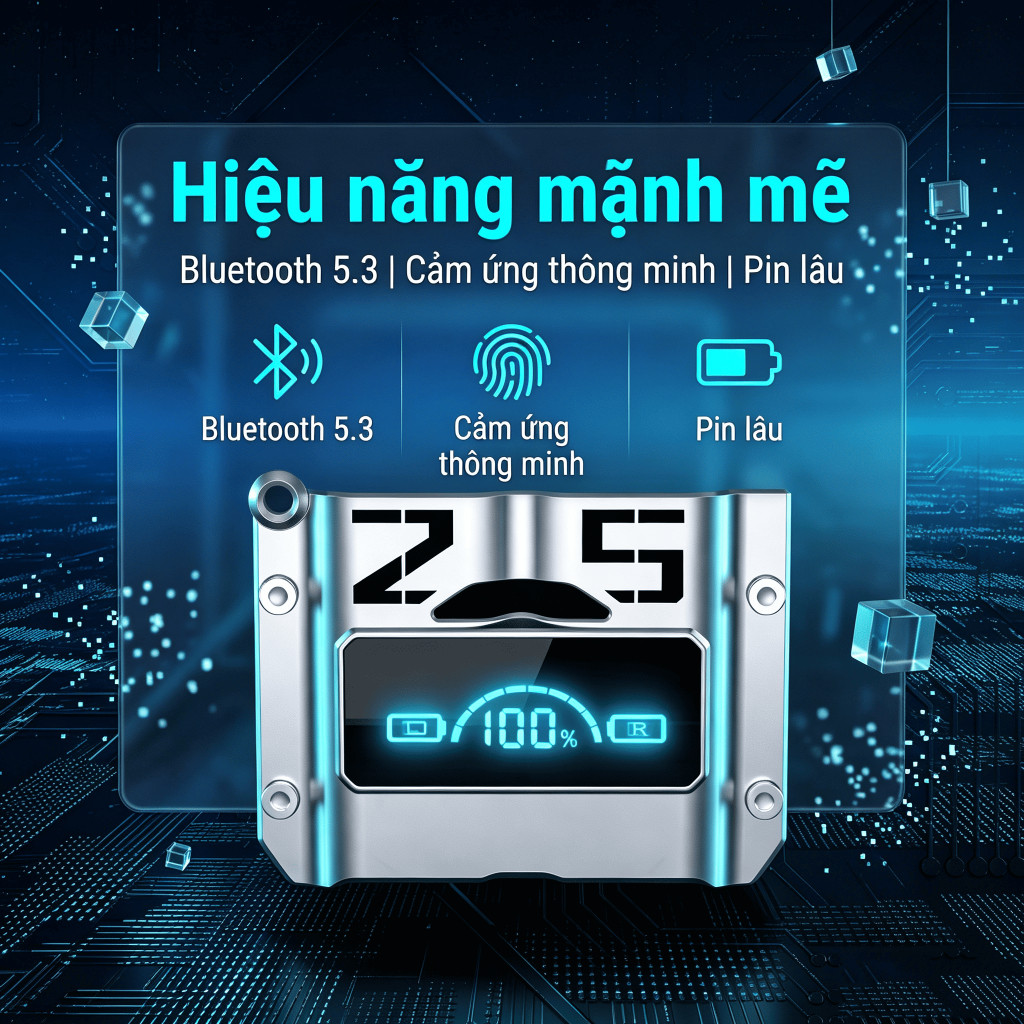 Tai nghe Bluetooth M25 Pro chống nước, âm thanh rõ nét, pin lâu dài