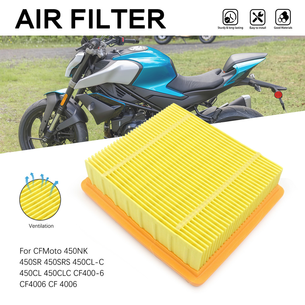 Phụ tùng xe máy Bộ lọc không khí nạp cho CFMOTO 450NK 450SR 450SRS 450CL-C 450CL 450CLC CF400-6 CF40
