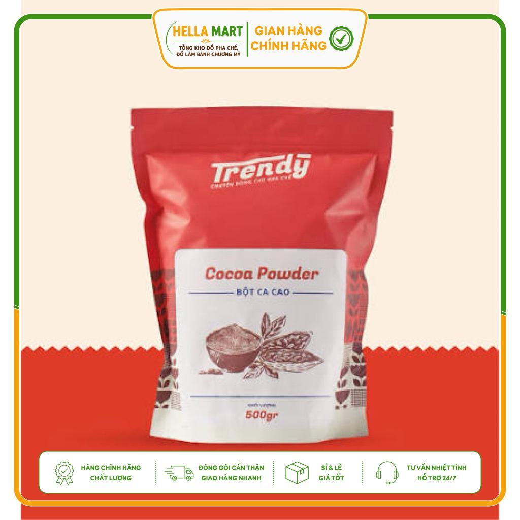 Bột Cacao Trendy 500g Bột Cacao Pha Chế Trà Sữa Cacao Đá Xay Làm Bánh Quán Cà Phê Quán Trà Sữa