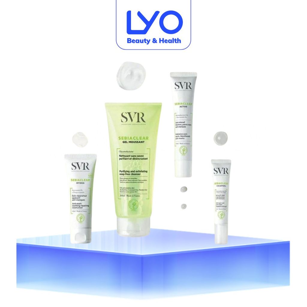 [Size mini] Gel rửa mặt, Serum, Gel dưỡng SVR SEBIACLEAR GEL MOUSSANT, Active Gel 2ml 10ml