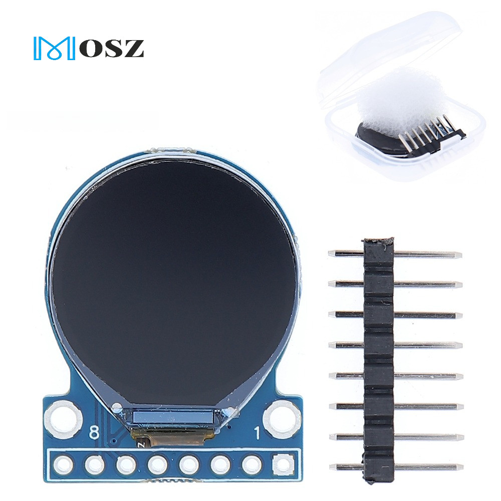 Màn Hình TFT 0.71 Inch TFT Màn Hình Hiển Thị Mô Đun Tròn RGB 160 * 160 GC9A01 Trình Điều Khiển 8PIN 