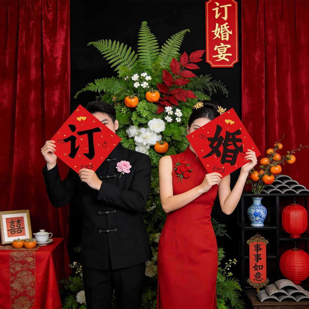 Props for engagement banquet decoration, small wedding handheld items12y New product photo shoot cou
