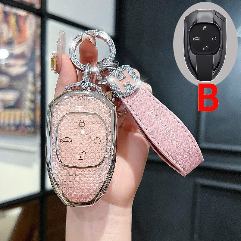 TPU Chìa Khóa Ô Tô Từ Xa Thông Minh Fobs Ốp Lưng Bảo Vệ Phụ Kiện Ô Tô Cho GAC Motor GN8 2022 2023 Tr