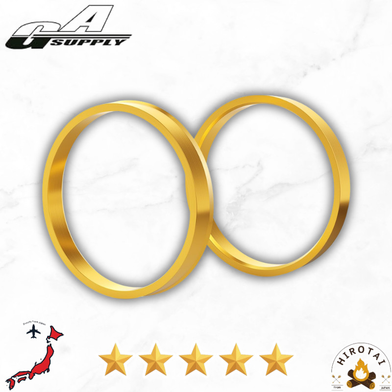 GAsupply Lightweight Aluminum Hub Centric Rings - Set of 2 (Various Sizes)