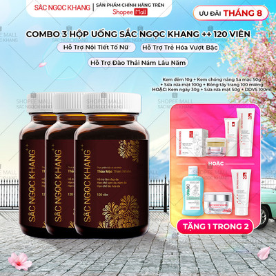 Combo 3 Viên Uống Sắc Ngọc Khang ++ Hộp 120 viên