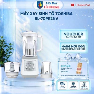 Máy xay sinh tố Toshiba BL-70PR2NV - 1.5L - Có cối xay thịt - Hàng chính hãng - Bảo hành 1 năm