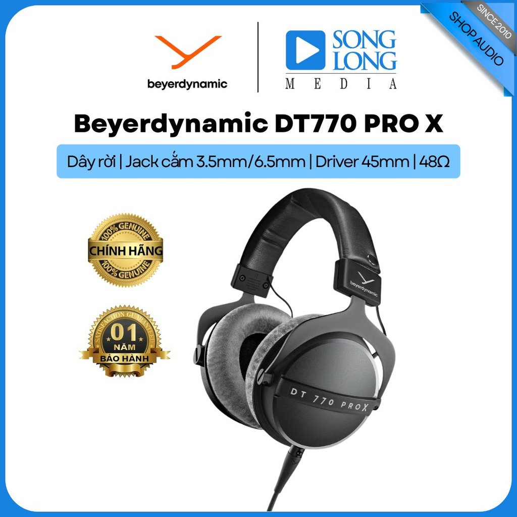 Tai nghe Beyerdynamic DT770 PRO X (48ohm) -  Hàng Chính Hãng - Songlongmedia