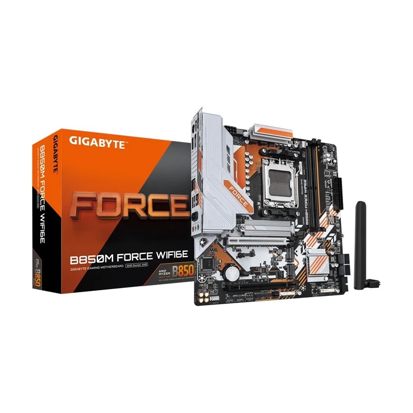 Mainboard Gigabyte B850M FORCE WIFI6E ( AMD B850, Socket AM5, M-ATX, 2x DDR5) - Hàng Chính Hãng