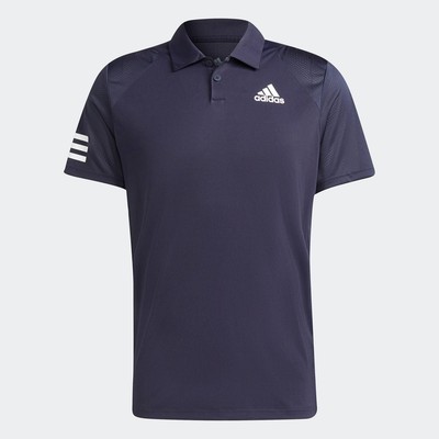 adidas Quần vợt Áo polo 3 Sọc Tennis Club Nam Màu xanh da trời H34701