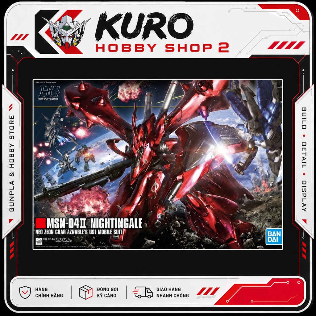 HG UC 1/144 MSN-04II Nightingale - Mô Hình Lắp Ráp Bandai