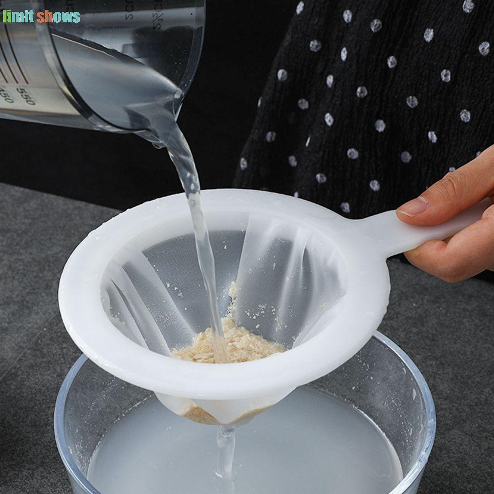 GIỚI HẠN SHOWS Lưới Lọc Thìa Siêu Mịn Hữu Ích Cho Sữa Đậu Nành, Sữa Chua, Cà Phê Lớn 1 Chiếc Nylon P