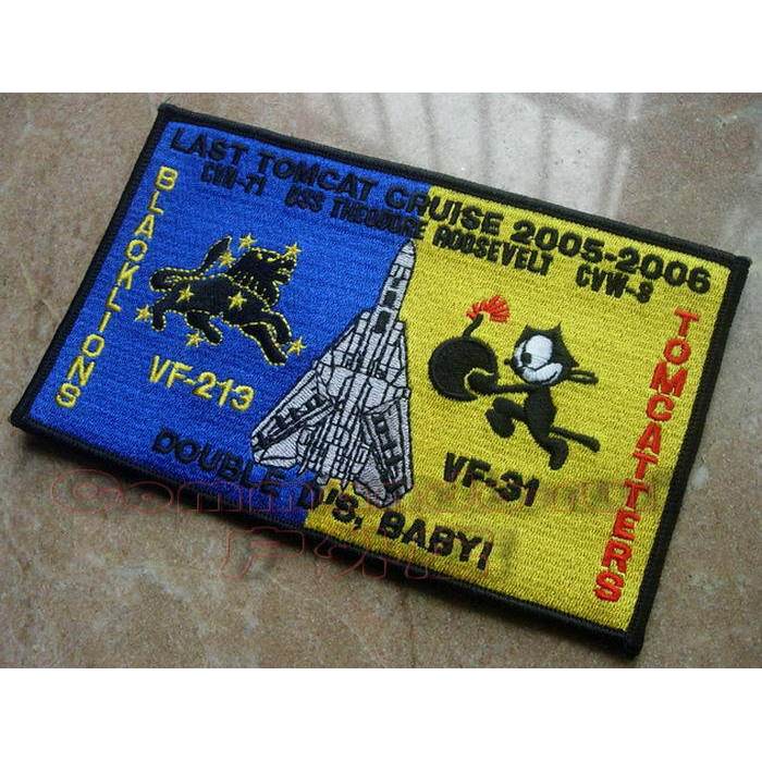 Double D Club 2005-2006 VF31 VF213 The Last My Neighbor Tomcat Cruise Huy hiệu kỷ niệm CVW8 CVN71