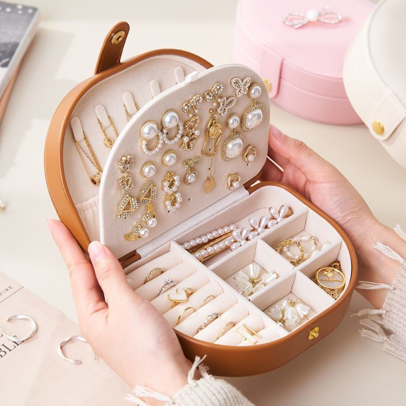 Ring storage box, earrings and jewelry desktop storage box, necklace jewelry, exquisite jewelry, del