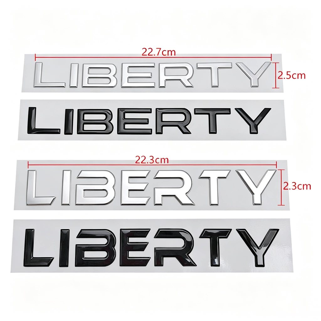 Nhãn dán ô tô LIBERTY Thích hợp để sửa đổi ô tô LIBERTY Chữ cái tiếng Anh Thân xe dán nhãn Thân xe L