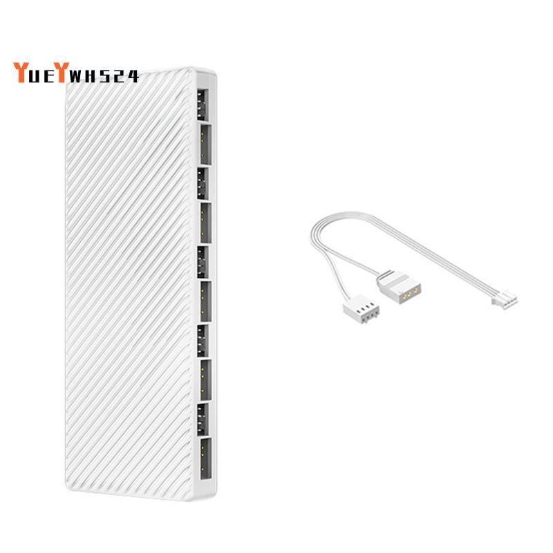 ARGB / PWM Hub Dual 10 Cổng Mở Rộng Bộ Điều Khiển ARGB 2 Trong 1 Quạt HUB Adapter Cho Ốp Lưng Quạt B