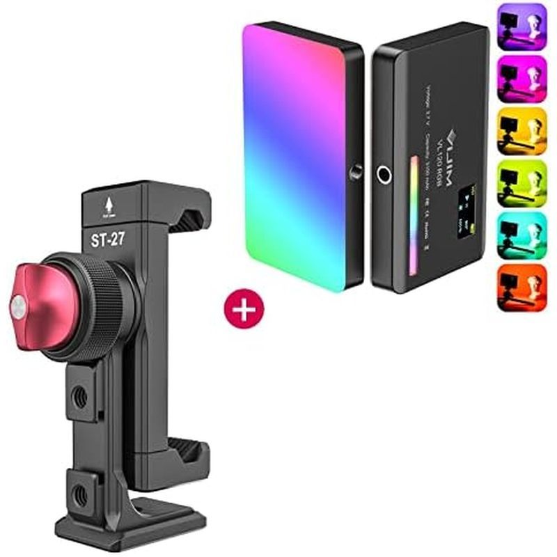 Giá đỡ ba chân điện thoại ULANZI ST-27 + Đèn RGB VIJIM VL120