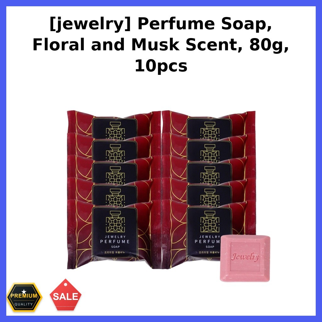 [trang sức] Xà phòng nước hoa, Hương hoa và xạ hương, 80g, 10 cái / Xà phòng nước hoa Hàn Quốc / Hươ