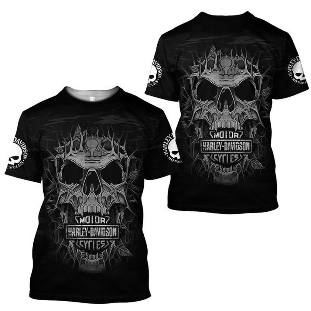 Harley - Áo thun nam 3D Davidson - S đến 6XL