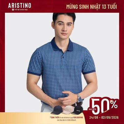 Áo Polo Nam Ngắn Tay Aristino Cotton Regular Fit APS030AZ