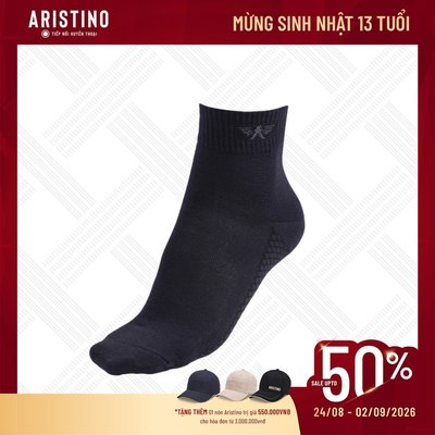 Tất nam cổ cao Aristino dệt sợi thoáng khí, bảo vệ bàn chân với công nghệ kháng khuẩn, khử mùi - ASC035