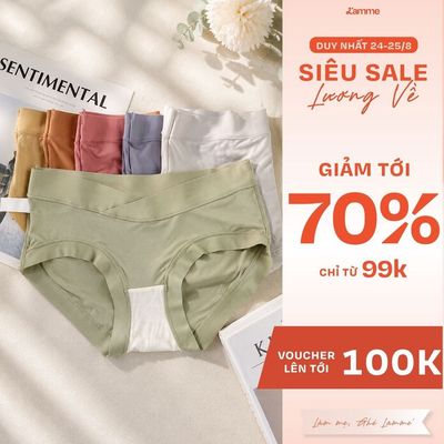 Quần lót bầu chất liệu tơ lạnh mềm mại thoáng mát 6 màu by LAMME