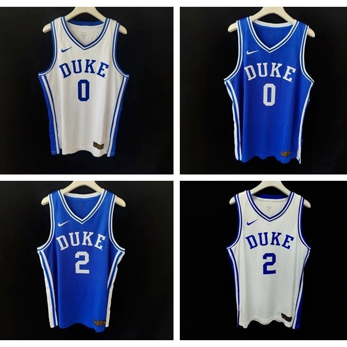 Áo đấu ép nóng Nike NCAA Duke University SW Irving No. 1 Fragrager No. 2 Số Tatum 0