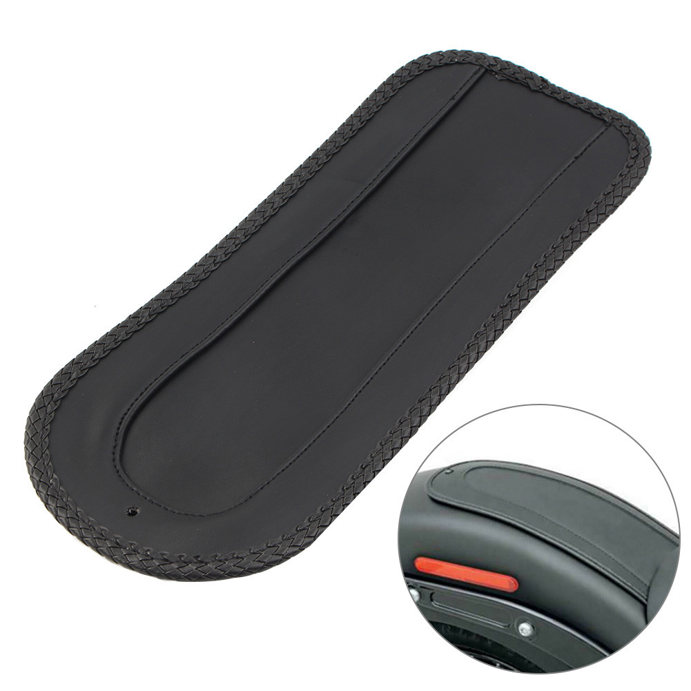 1 Xe Máy Phía Sau Fender Yếm Bao Da PU Cho Ghế Solo Cho Harley Davidson Softail FX FXR 1984-2006