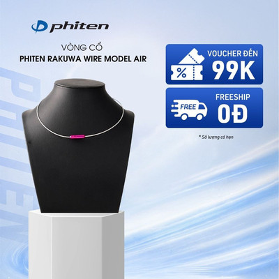 Vòng Cổ Phiten Rakuwa Necklace Wire Model Air Hỗ Trợ Cân Bằng Cơ Thể Chăm Sóc Sức Khỏe Phong Cách Thời Trang