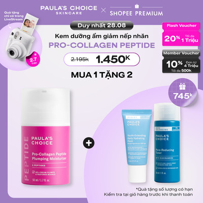 Kem dưỡng ẩm căng mọng và giảm nếp nhăn Paula's Choice Pro-Collagen Peptide Plumping Moisturizer 50ml 1510